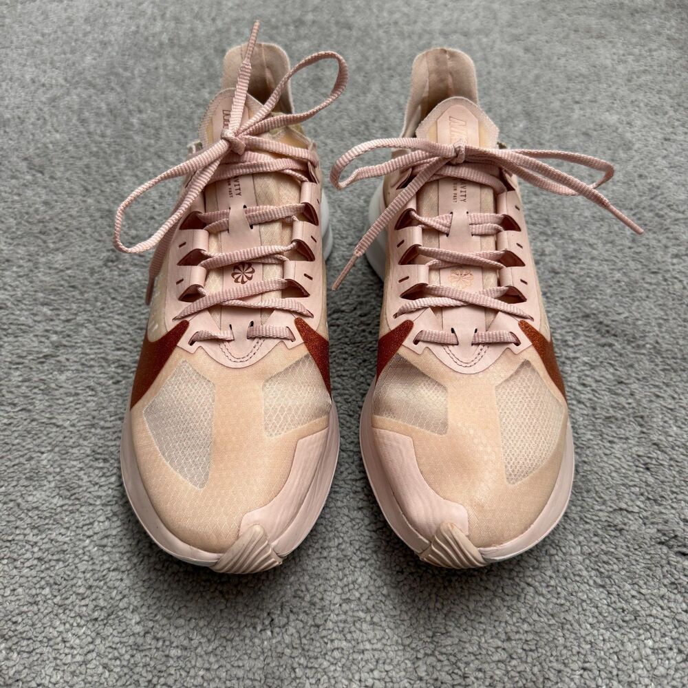 Nike Zoom Gravity Glitter Echo Pink Bronze Running Shoes Sneakers Womens 9.5
